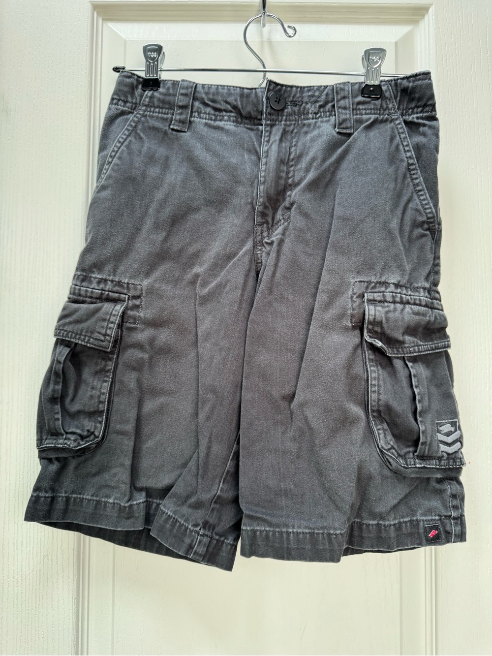 Tony Hawk Boys Gray Cargo Shorts with Utility Pockets
